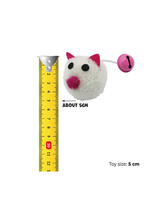 Uniq Jucărie Pentru Pisici Mousehunt Șoarece De Plus Mingiuță Clopoțel 5cm
