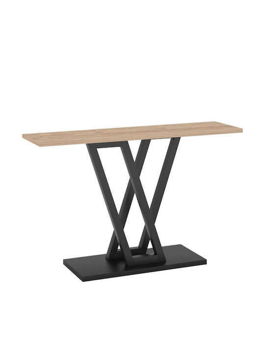 Wirmo Wooden Console Table Natural-black L110xW30xH80cm