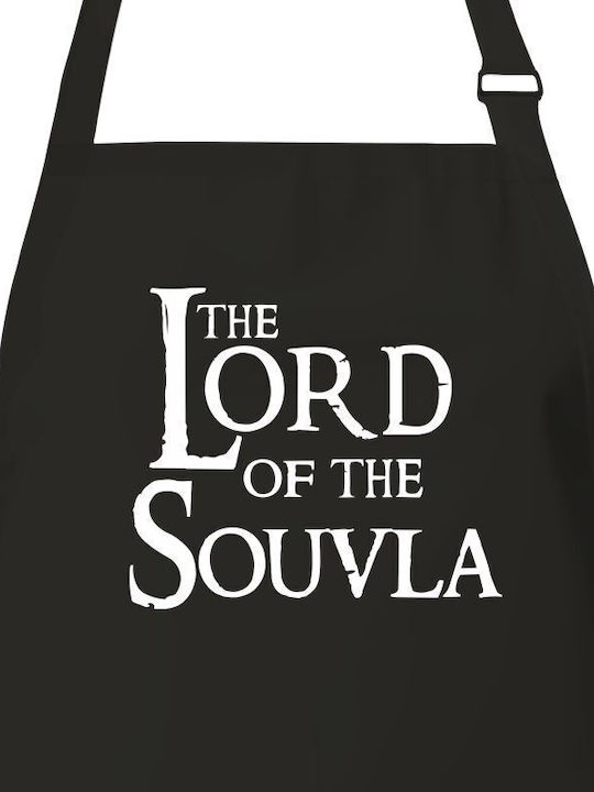 Schwarze Küchenschürze Lord Souvla