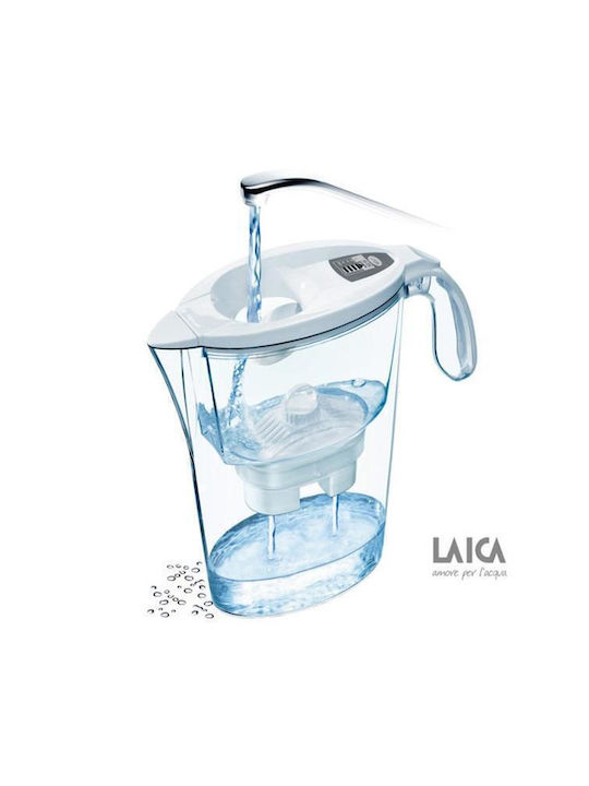 Laica Metallic Serving Jug with Filter 2300ml 6 Pieces