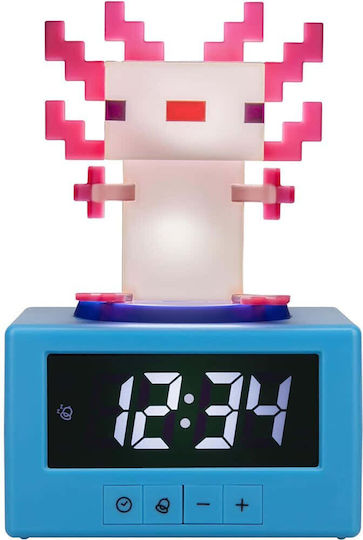 Tischuhr Digital LED Kunststoff mit Wecker Blauer