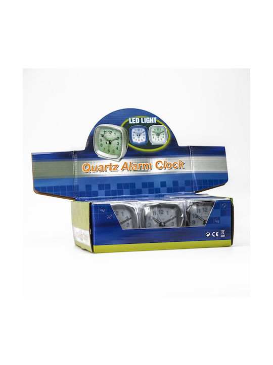 Cetronic Tischuhr mit Zeigern mit Wecker SQ816G-SP