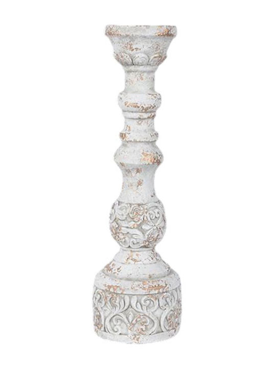 Estheti Kerzenhalter Beton Weiß 14x14x47cm 752-25052 Estheti Kerzenhalter Beton Weiß 14x14x47cm 752-25052