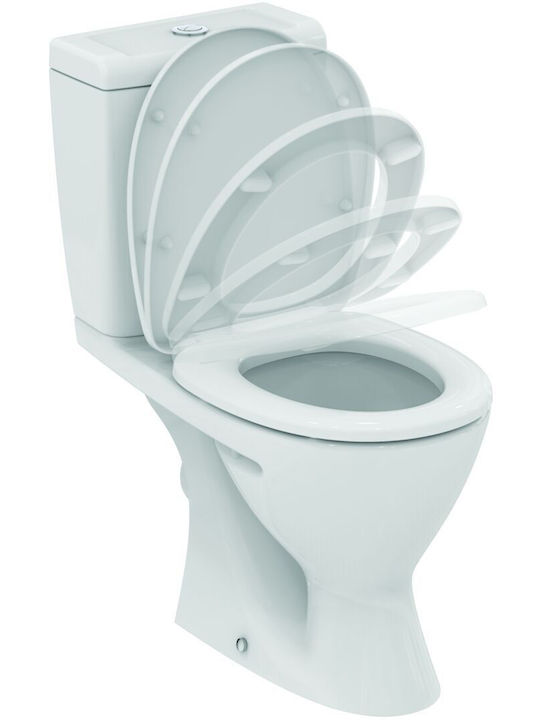 Ideal Standard Oceane Καπάκι Λεκάνης Soft Close από Βακελίτη 41.5x35cm Λευκό
