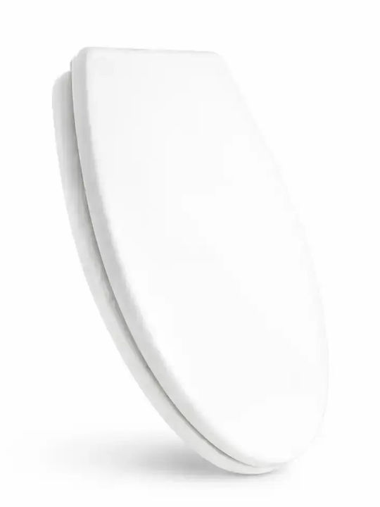 Landsh Capac WC Închidere Lentă Plastic 45x37.7cm Alb