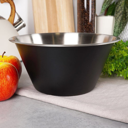 Excellent Houseware Купа за сервиране Кръгла Inox Черен с диаметър 22бр