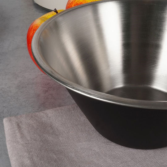 Excellent Houseware Купа за сервиране Кръгла Inox Черен с диаметър 22бр