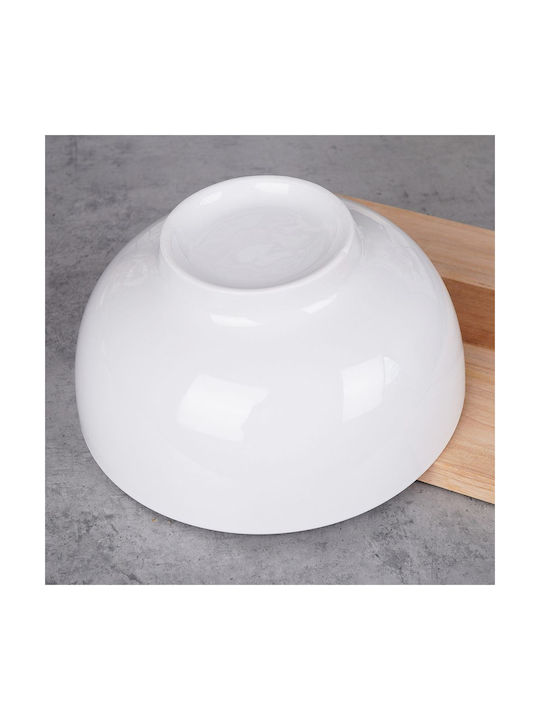 Excellent Houseware Serving Bowl Round made of Porcelain White with Diameter 20cm