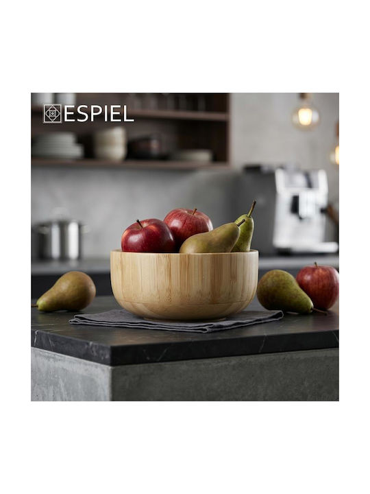 Espiel Μπωλ Σερβιρίσματος Στρογγυλό από Μπαμπού με Διάμετρο 11.8εκ.
