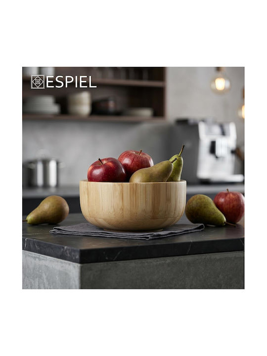 Espiel Μπωλ Σερβιρίσματος Στρογγυλό από Μπαμπού με Διάμετρο 9.8εκ.