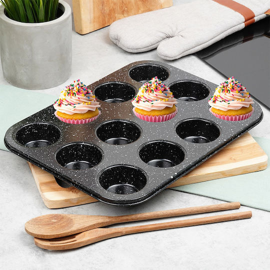 Orion Backform Zubereitung für Törtchen/Muffins 12 Steckdosennummern 35x26,5x3 cm