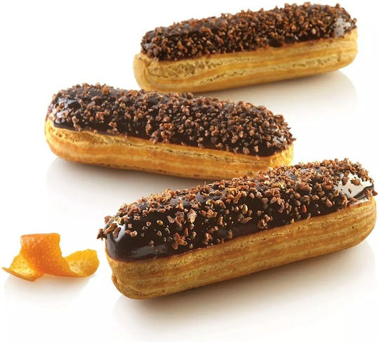 Καλούπι Σιλικόνης Μικροδιάτρητο Éclair 16 Θέσεων 2τμχ 25x125x5mm Airplus 11 Silikomart 70.511.20.0298 00052546