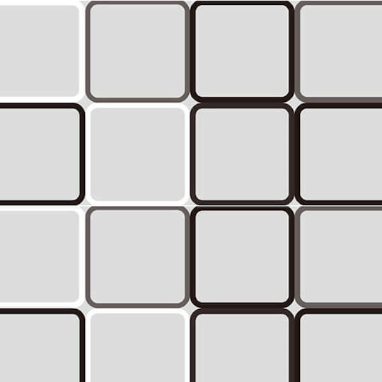 Ankor Peva Душ завеса Geometric Squares