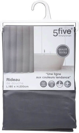 Marva Marva Fabric Shower Curtain 180x200cm Gray