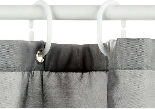 Marva Marva Fabric Shower Curtain 180x200cm Gray
