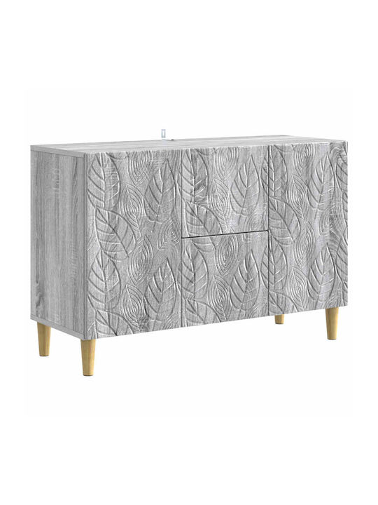 Дървен Офисен Шкаф Сив 89x34.5x60см