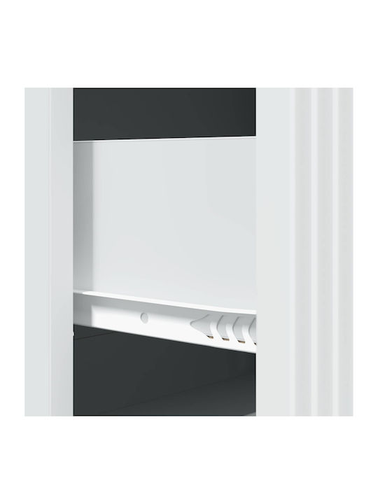 White Wooden Office Cabinet 66x34.5x90cm