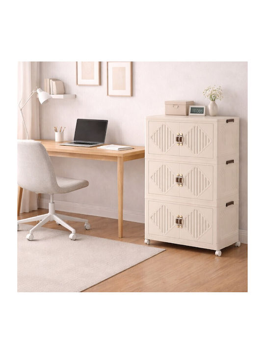 În picioare pe podea de Birou Plastică Ice White 70x41x115cm