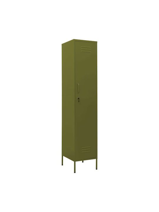 Kleiderschrank Büro mit Schloss Λαδί 35x46x180cm