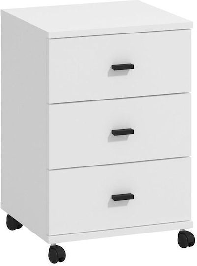 Wooden Office Drawer Almond 38 3f Rs White 39x35x56cm Wooden Office Drawer Almond 38 3f Rs White 39x35x56cm
