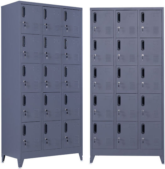 Dulap Metalic 90x45x190cm Antracit Checkmate Dulap Metalic 90x45x190cm Antracit Checkmate