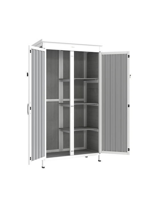 Doppelflügeliger Hölzener Außenschrank 94x43x166cm