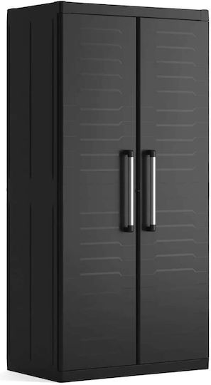 Δίφυλλη Detroit XL από Πολυπροπυλένιο 89x54x182εκ. Μαύρο Δίφυλλη Detroit XL από Πολυπροπυλένιο 89x54x182εκ. Μαύρο