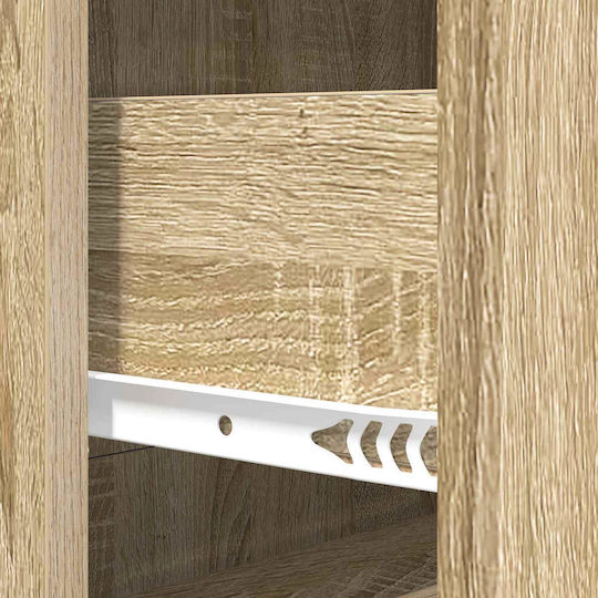Bedroom Chest of Drawers Wooden Sonoma Oak 66x34.5x90cm