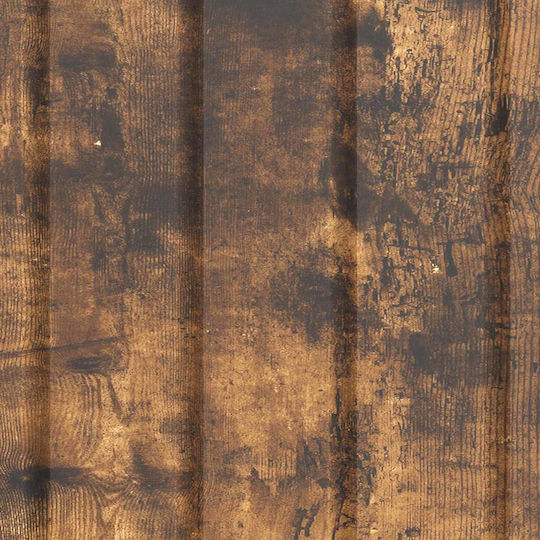 Wooden Bedroom Chest of Drawers with 3 Drawers Smoked Oak 66x34.5x92cm