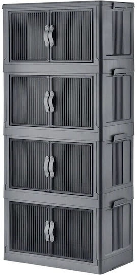 Viosarp Viosarp Küchenregal Kunststoff 3 Ebenen Weiß 48.5x29.5x107.5cm