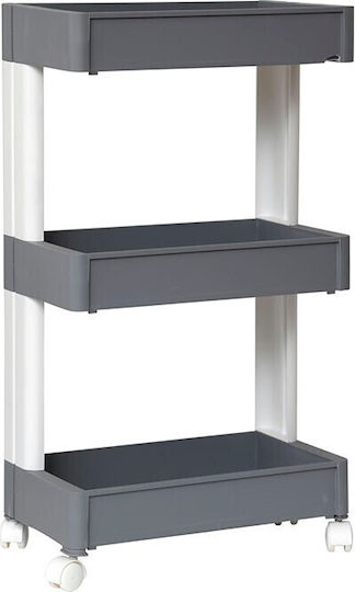 MRShome Металик Тролей с 3 Позиции Сив DS-1228000