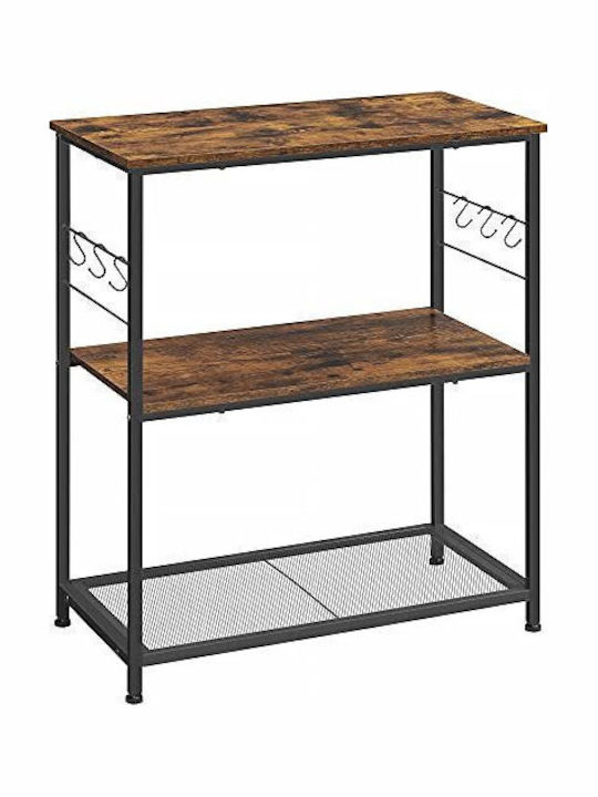 Vasagle Küchengestell Metall Braun 80x40x90cm