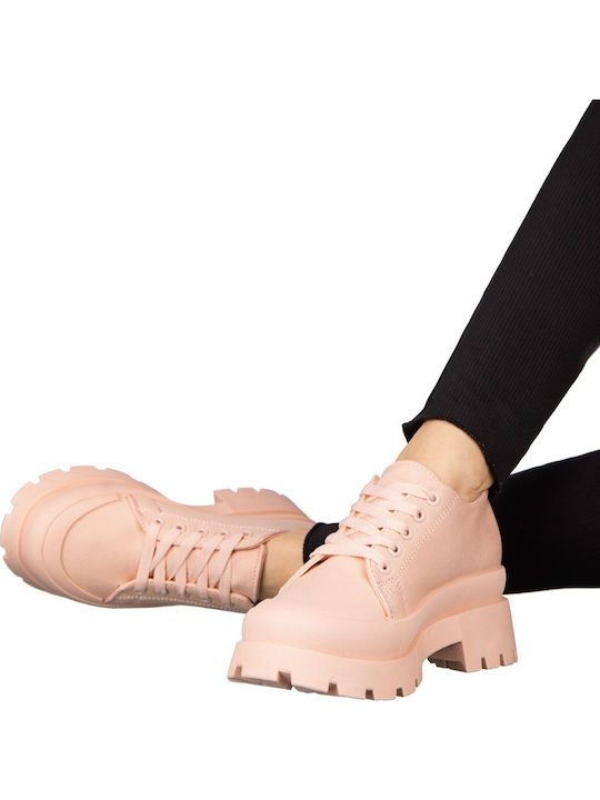 Damen Oxfords in Rosa Farbe