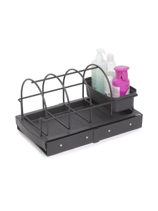 Emuca Επιτραπέζια Βάση Πλαστική 43x26x24.5εκ. Γκρι
