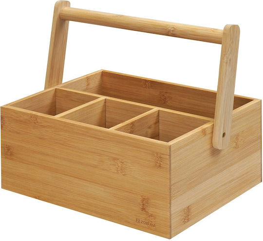 Zokura Suport De Masă Din Bambus 30x21x12 Cm