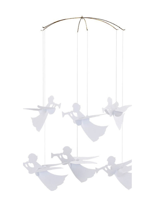 Flensted Mobiles Kinder Dekoratives Zimmermobil Weiß Engel 38x30cm
