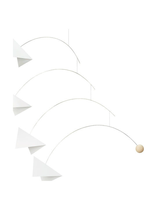 Flensted Mobiles Kinder Dekoratives Zimmermobil Weiß Spiegelung 60εκ.
