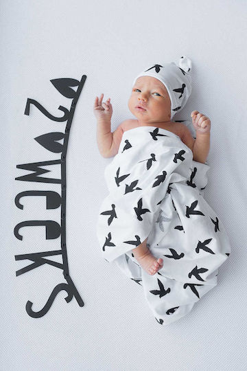 A Little Lovely Company Kids Decorative Garland Black made of Fabric Don't Forget to Dream