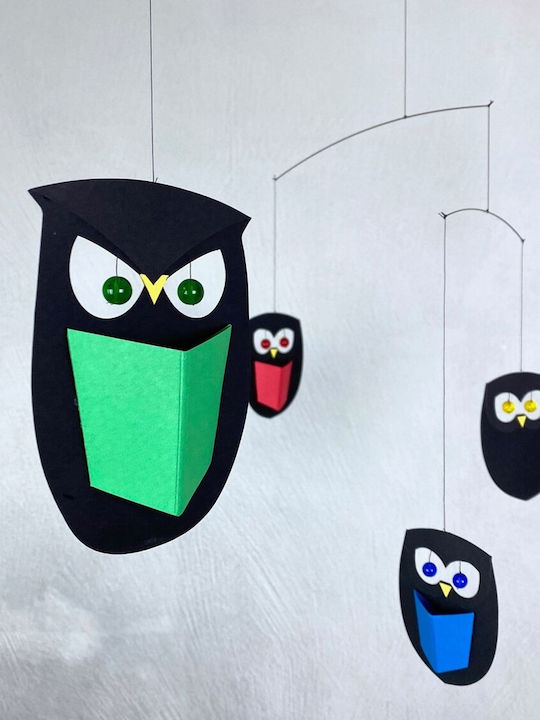 Flensted Mobiles Kids Room Decorative Mobile Animals Wise Owls 45εκ.