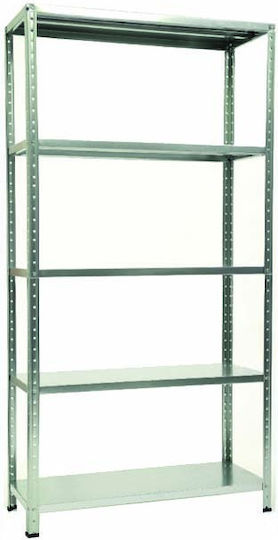 Bulle Ραφιέρα Dexion Γαλβανιζέ 100x40x200εκ. με 5 Ράφια Συνολικής Αντοχής 260kg