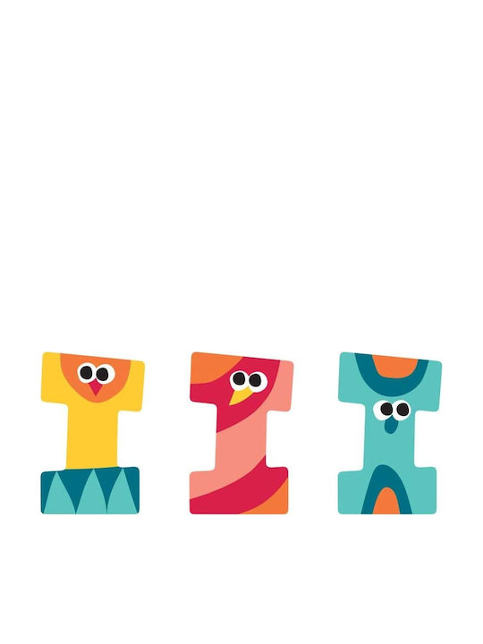 Svoora Decorative Letter Blue made of Wood Ι 4.5x0.6x7εκ.