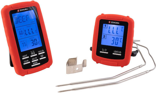 Zokura Kabellos Digital Thermometer Backofen mit Nadel +20°C / +20°C