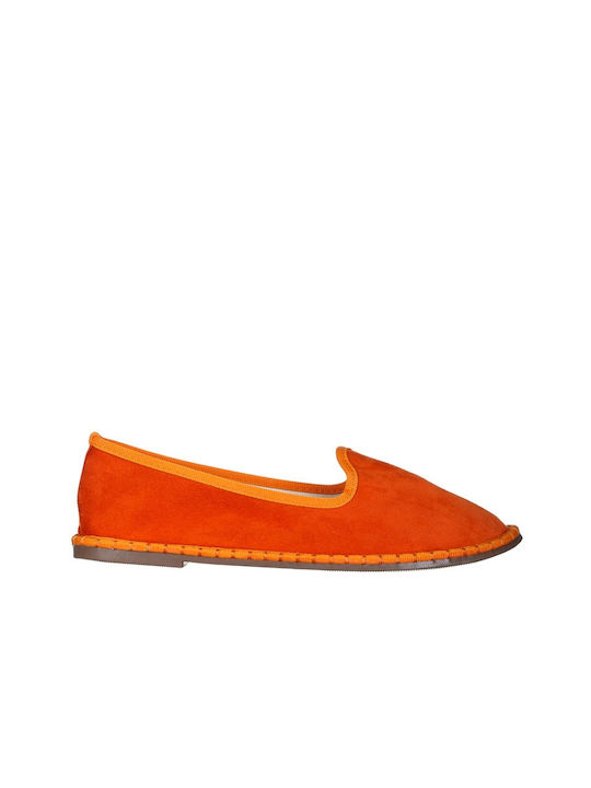 Espadrile Dama În Culoare Portocalie