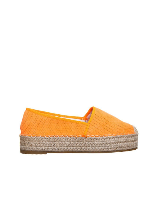 Espadrile Dama În Culoare Portocalie