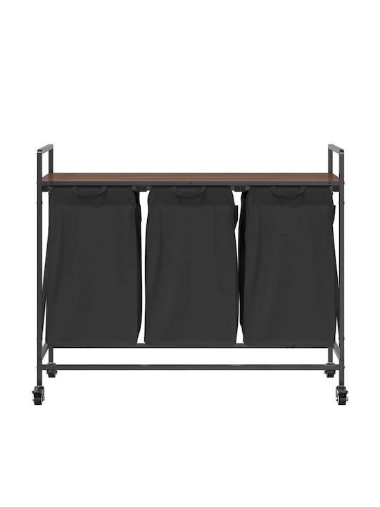 vidaXL vidaXL Stoff Wäschekorb Braun