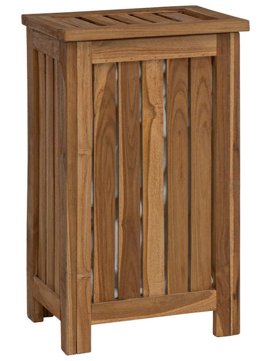 vidaXL Σετ Καλάθια Απλύτων Ξύλινα με Καπάκι 35x25x60cm Καφέ