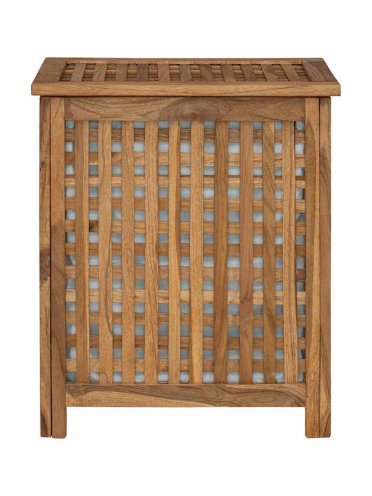vidaXL vidaXL Wooden Laundry Basket Set with Cap 50x35x60cm Brown