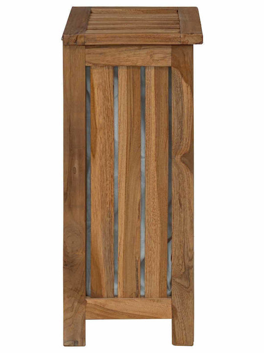 vidaXL Σετ Καλάθια Απλύτων Ξύλινα με Καπάκι 35x25x60cm Καφέ