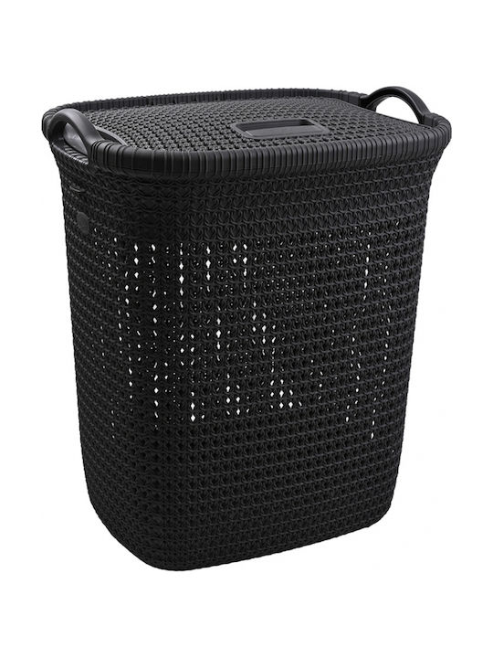Sidirela Καλάθι Απλύτων Πλαστικό 55lt 45x35x55cm Λευκό