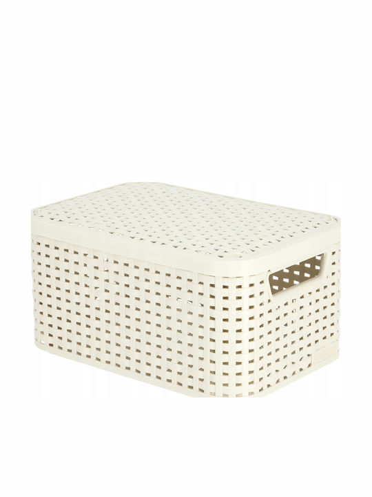 Box Lid Style S 29.1x19.8x14.2cm In Cream Color
